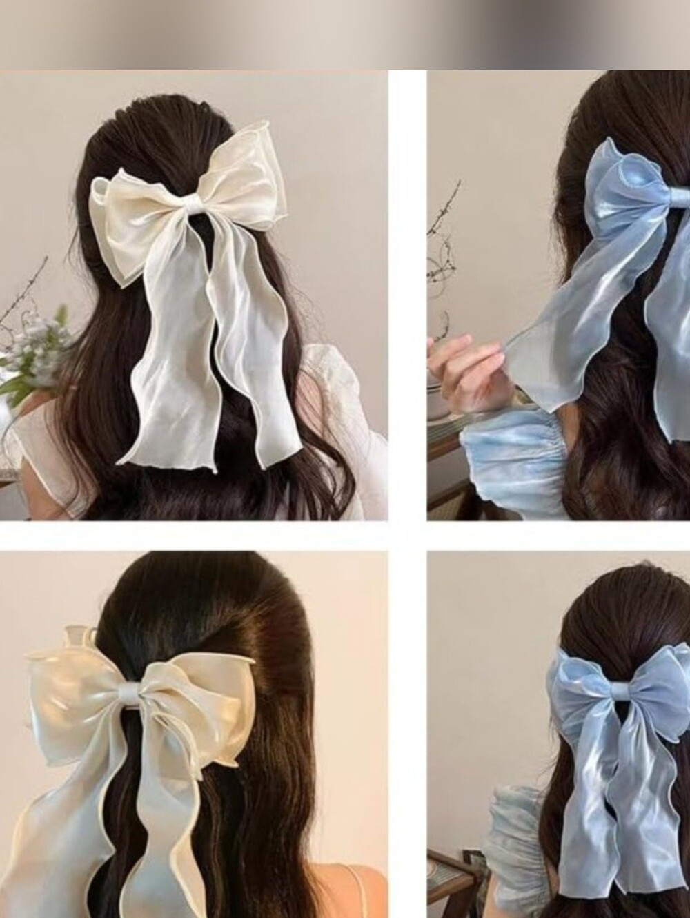 Elegant Oversized Bow Hair Clip